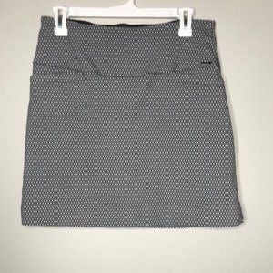 S.C. & CO. Women's Medium Skort Black & White Geometric Sportswear Athletic